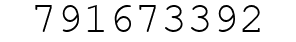 Number 791673392.