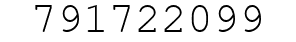 Number 791722099.