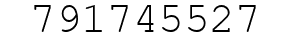 Number 791745527.