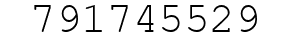 Number 791745529.