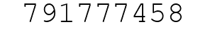 Number 791777458.