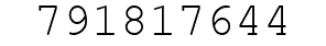 Number 791817644.
