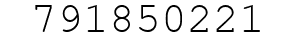 Number 791850221.