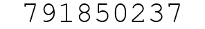 Number 791850237.