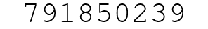 Number 791850239.