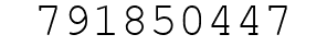 Number 791850447.