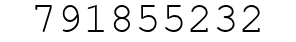 Number 791855232.