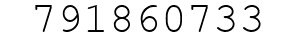 Number 791860733.