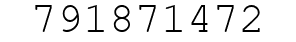 Number 791871472.