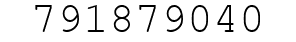 Number 791879040.