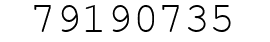 Number 79190735.