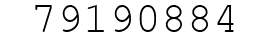 Number 79190884.