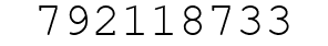 Number 792118733.