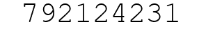 Number 792124231.