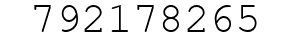 Number 792178265.