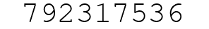 Number 792317536.