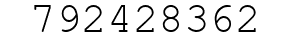 Number 792428362.