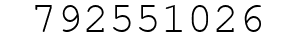 Number 792551026.