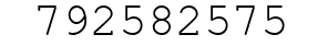 Number 792582575.