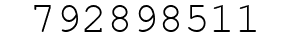 Number 792898511.