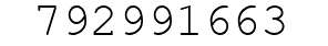 Number 792991663.