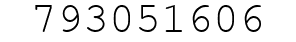 Number 793051606.