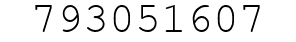 Number 793051607.