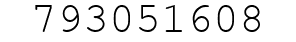 Number 793051608.