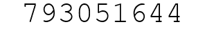 Number 793051644.