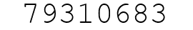 Number 79310683.