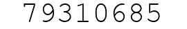 Number 79310685.