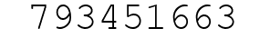 Number 793451663.