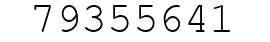Number 79355641.