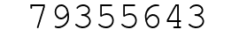 Number 79355643.