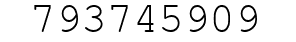 Number 793745909.