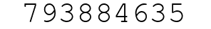 Number 793884635.
