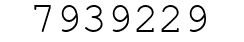 Number 7939229.