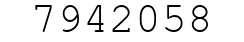 Number 7942058.