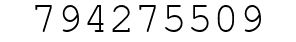 Number 794275509.