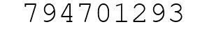 Number 794701293.