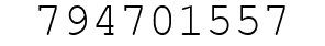 Number 794701557.