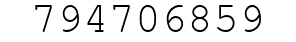 Number 794706859.
