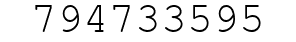 Number 794733595.