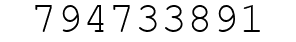 Number 794733891.