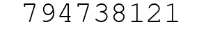 Number 794738121.
