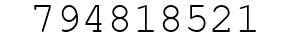 Number 794818521.