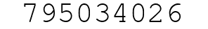 Number 795034026.