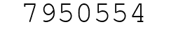 Number 7950554.