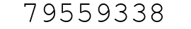 Number 79559338.