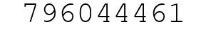 Number 796044461.